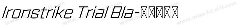 Ironstrike Trial Bla字体转换